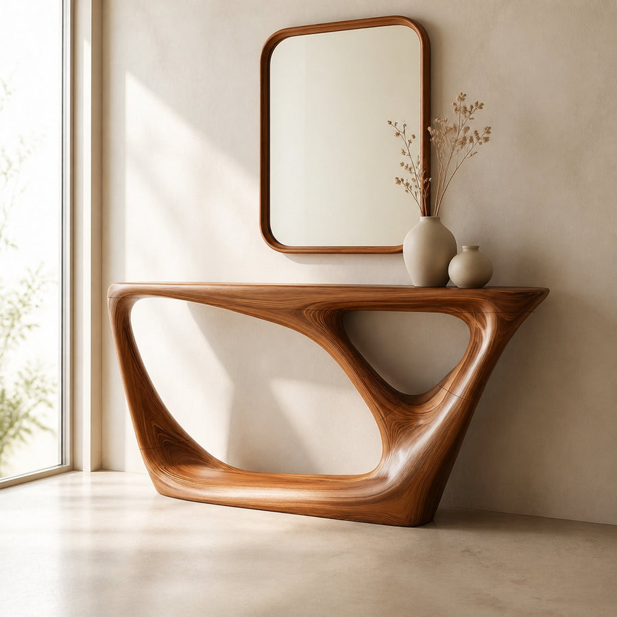 Mid Century Modern Console Table Living Room