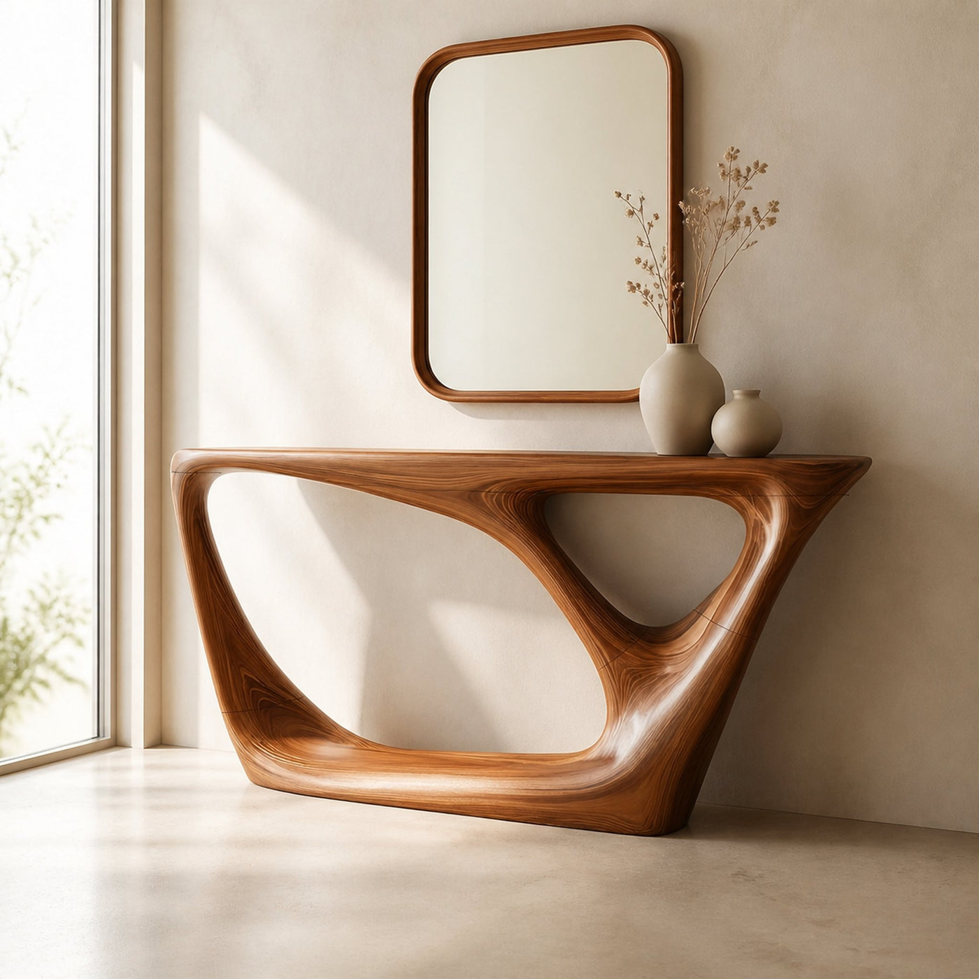 Mid Century Modern Console Table Living Room