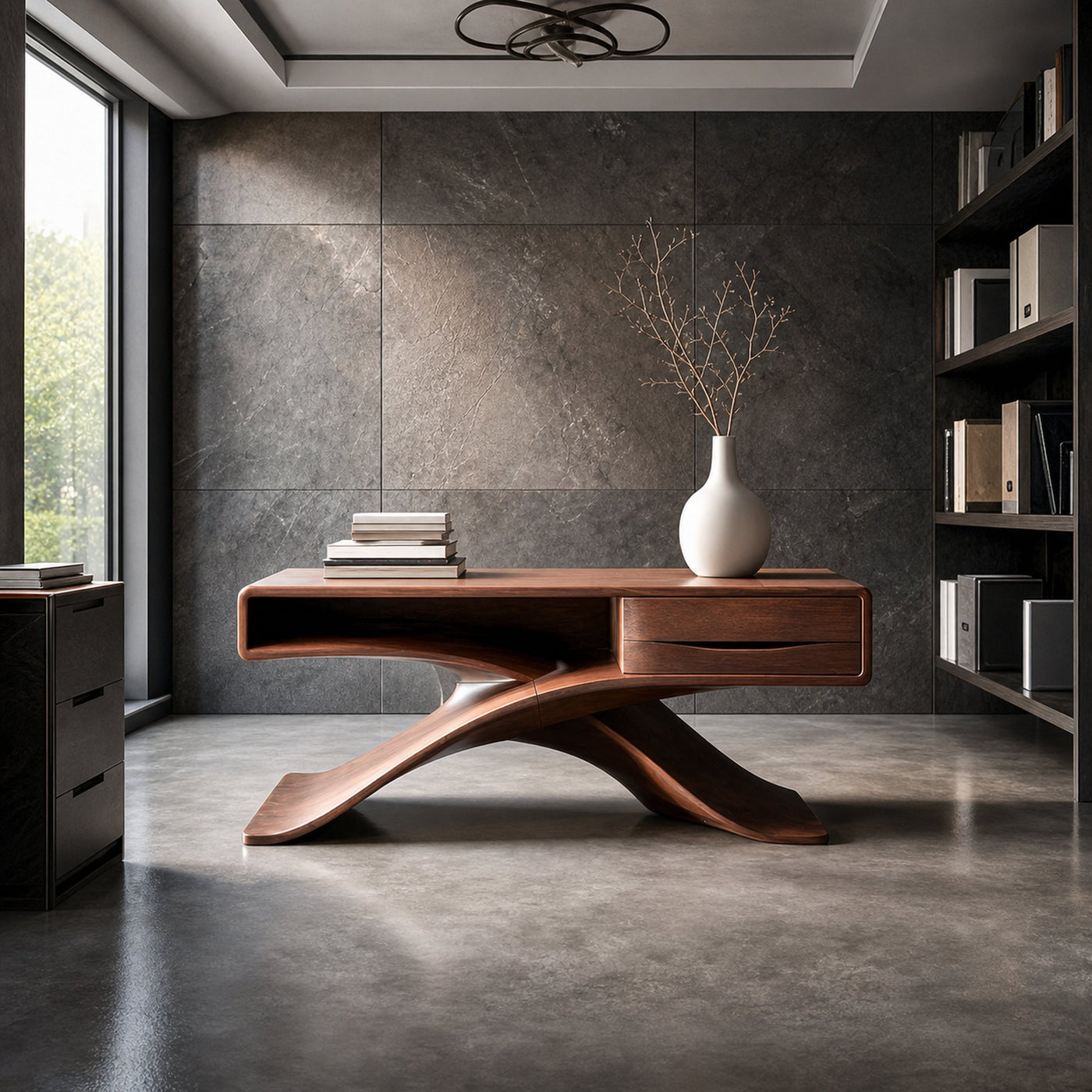Mid Century Modern Console Table Living Room And Entryway - product view 2