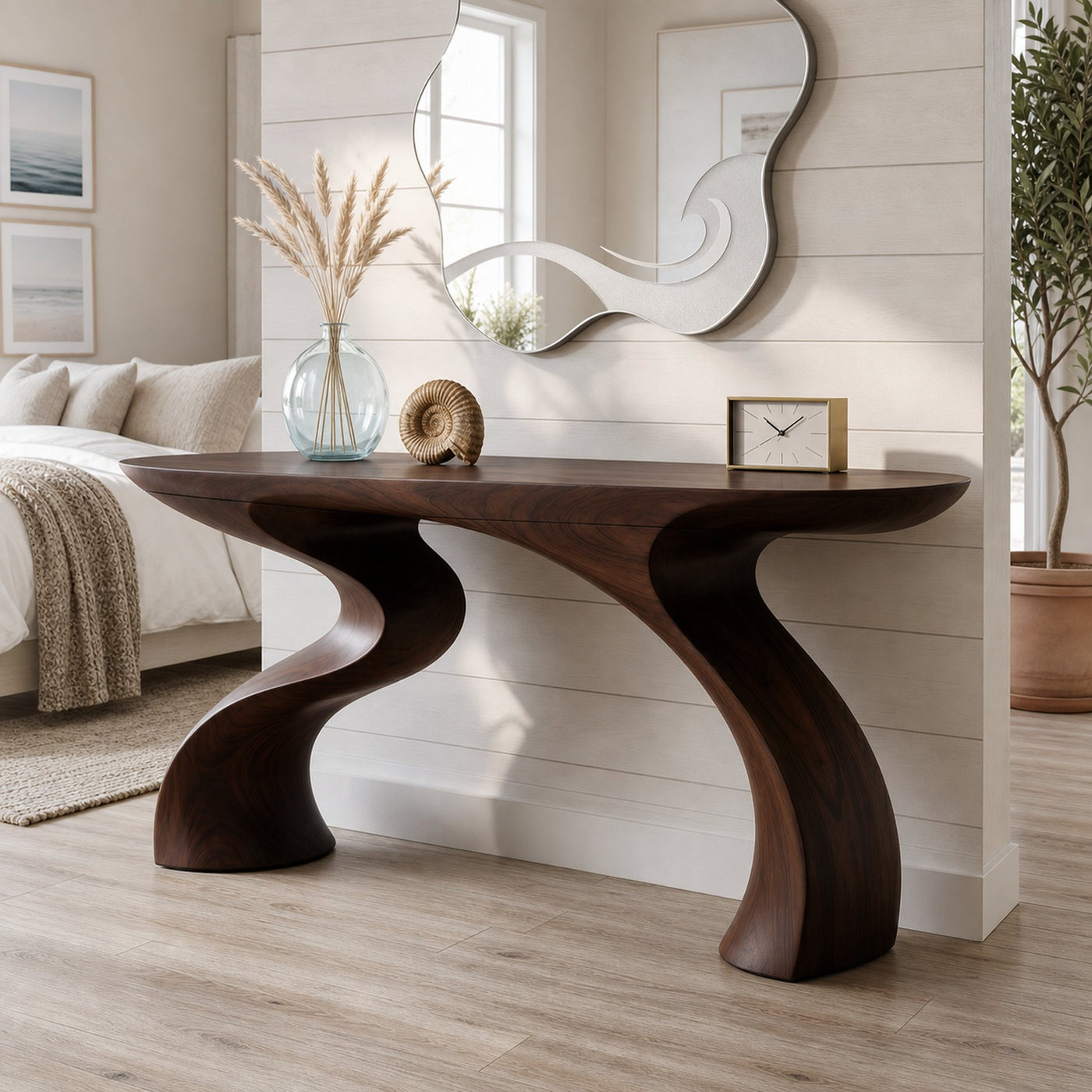 Mid Century Sculptural Accent Table For Lounge Interior Area - product view 7
