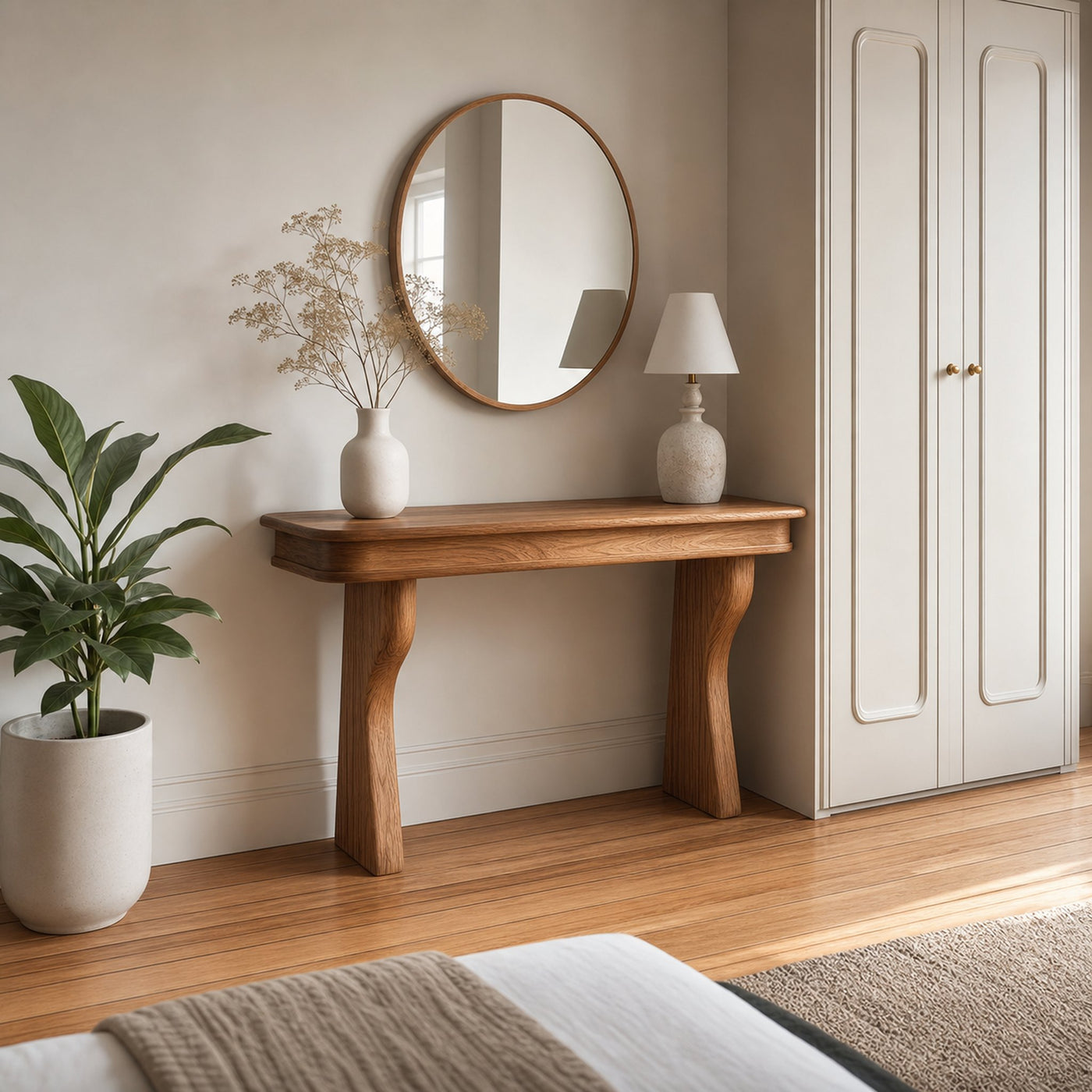 Mid Century Sculptural Console Table Hallway - product view 2