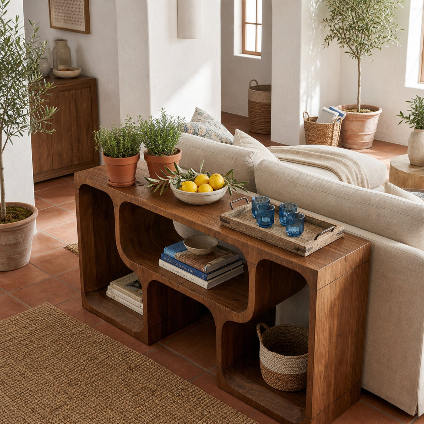 Mid Century Sofa Console Table For Living Room - product view 3