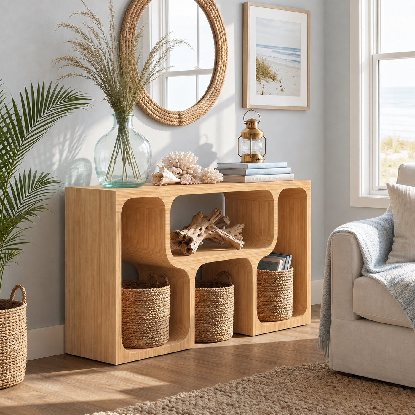 Mid Century Sofa Console Table For Living Room - product view 4
