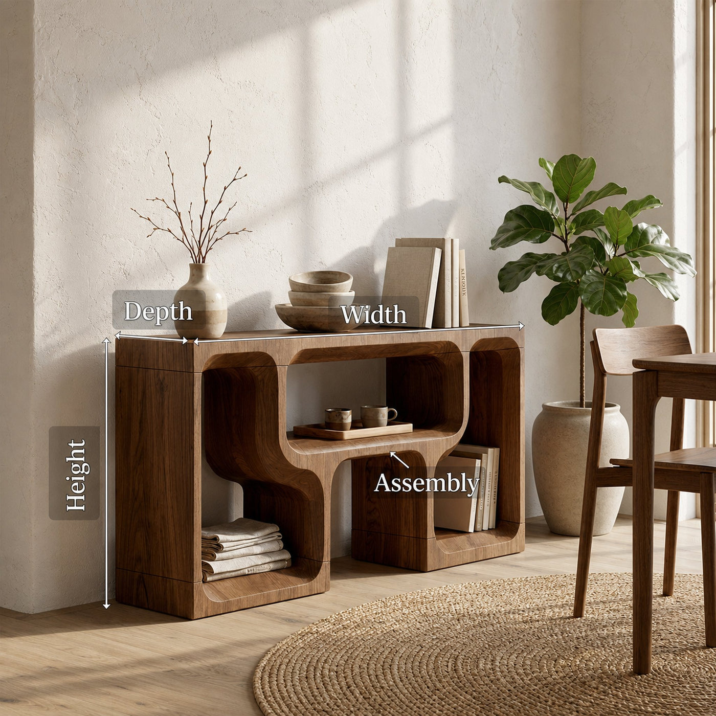 Mid Century Sofa Console Table For Living Room - product view 8
