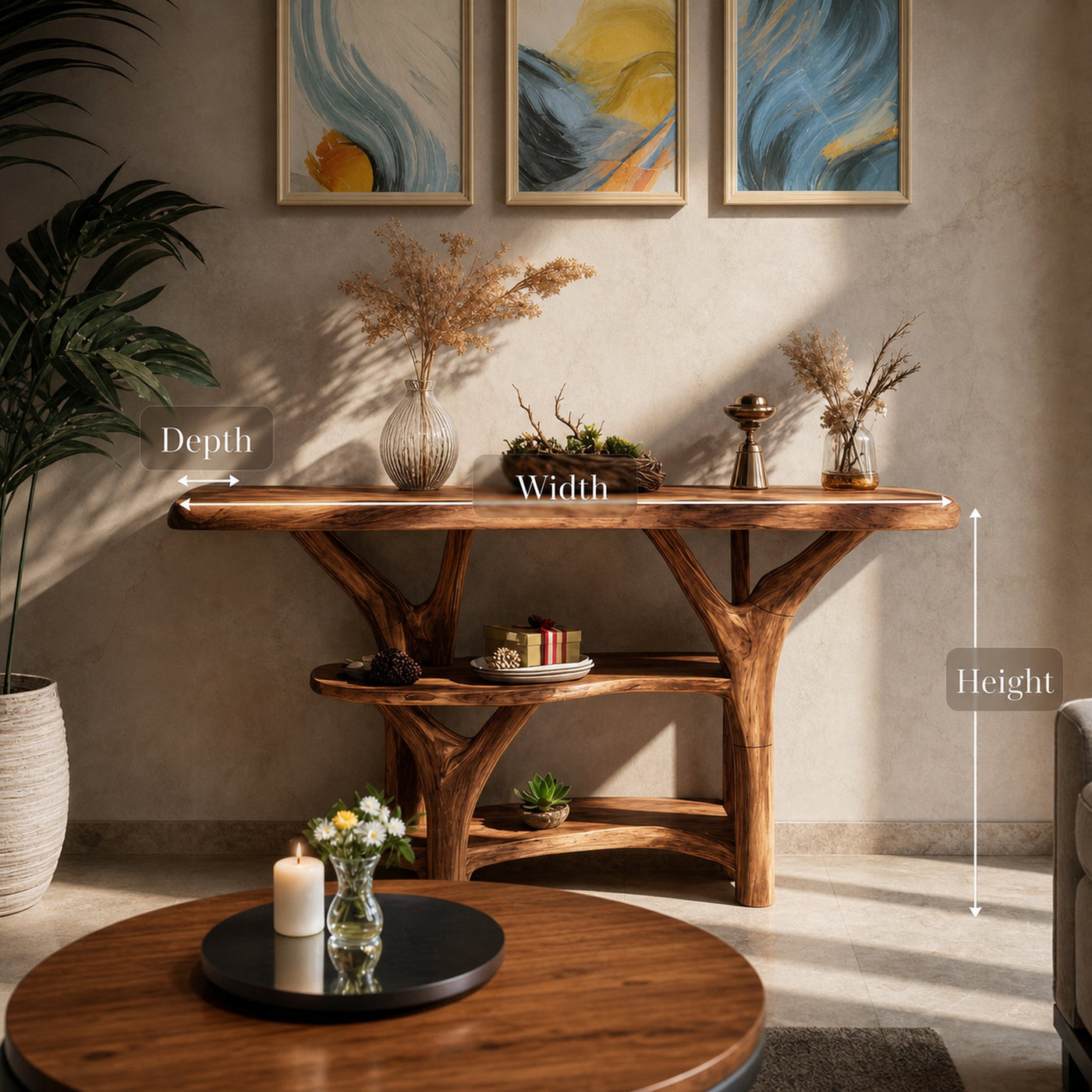 Mid Century Solid Wood Console Table For Bedroom Furniture Accent - product view 6
