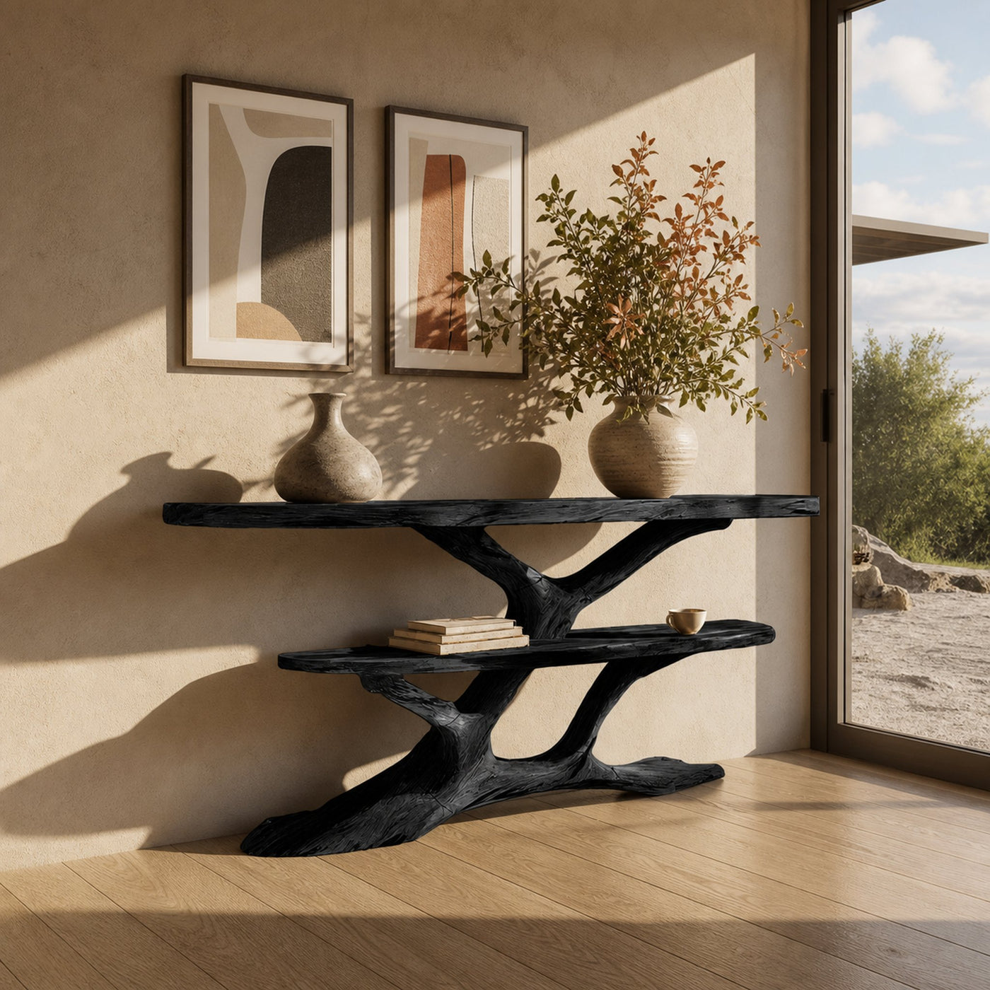 Mid Century Solid Wood Console Table For Classic Entryway Furniture - product view 4