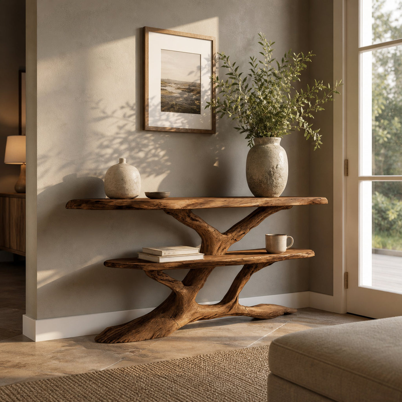 Mid Century Solid Wood Console Table For Classic Entryway Furniture - product view 6