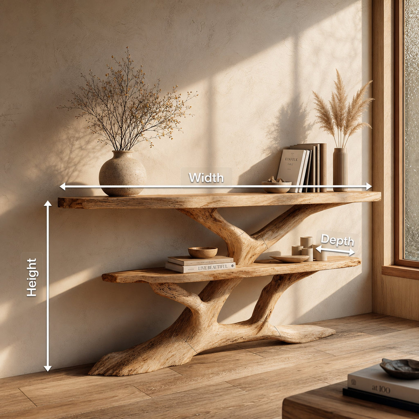 Mid Century Solid Wood Console Table For Classic Entryway Furniture - product view 8