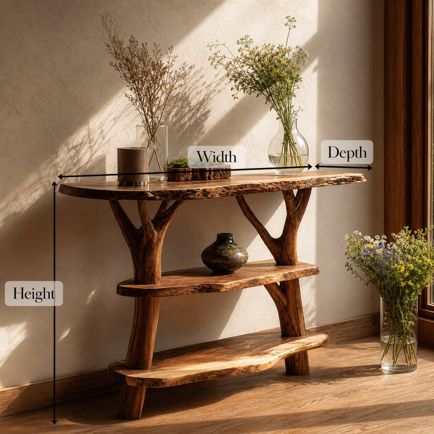 Mid Century Solid Wood Console Table For Entryway Furniture Design - product view 6