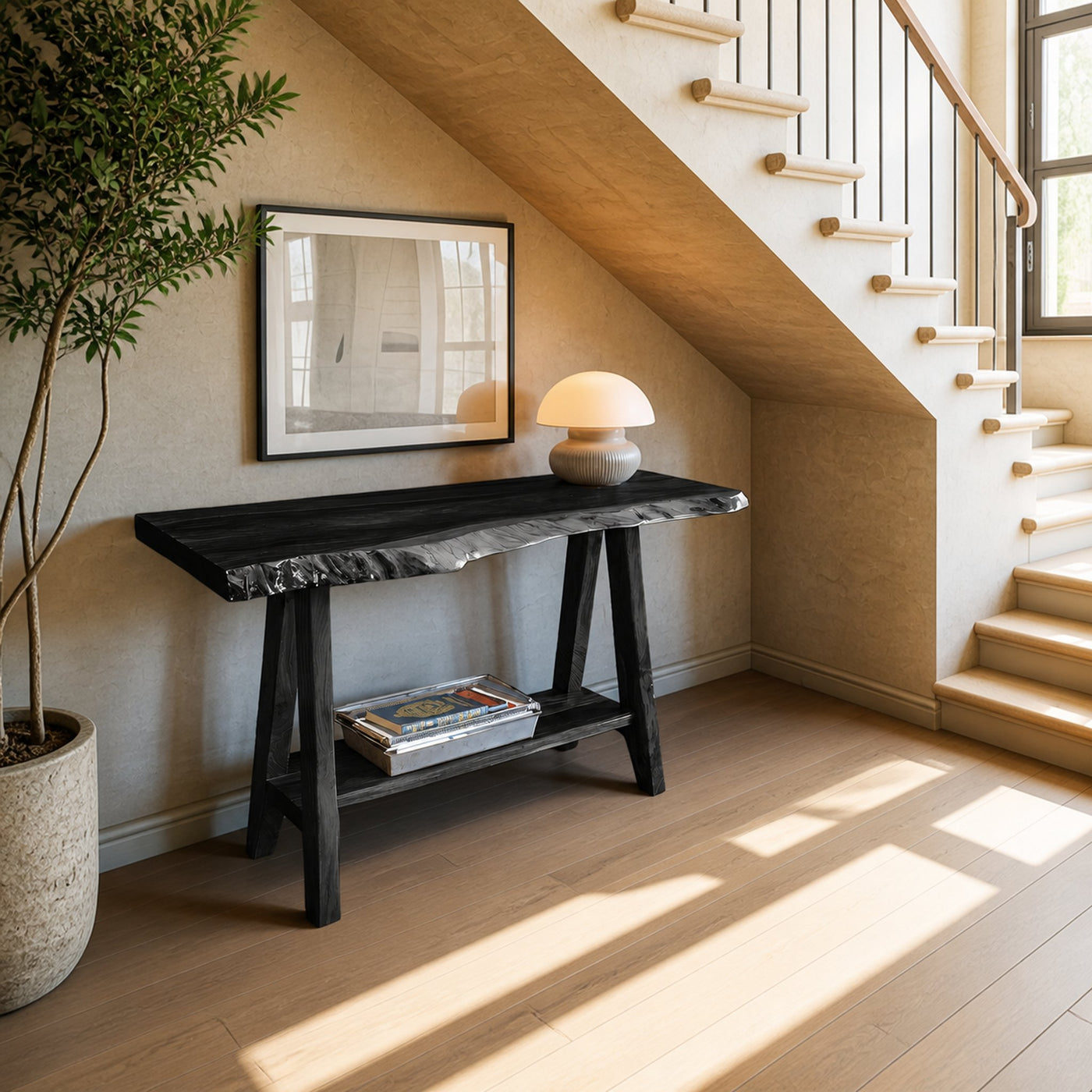Mid Century Solid Wood Console Table For Furniture Decor - product view 4