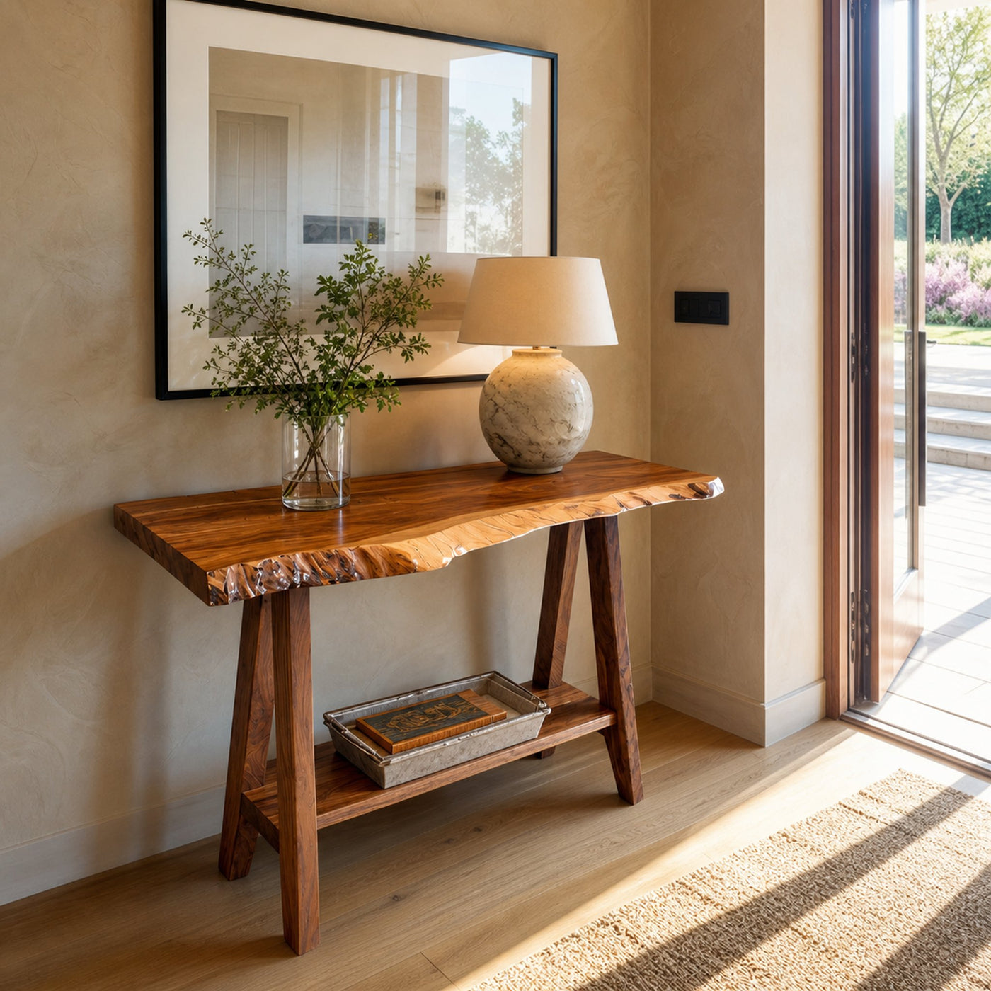 Mid Century Solid Wood Console Table For Furniture Decor - product view 6