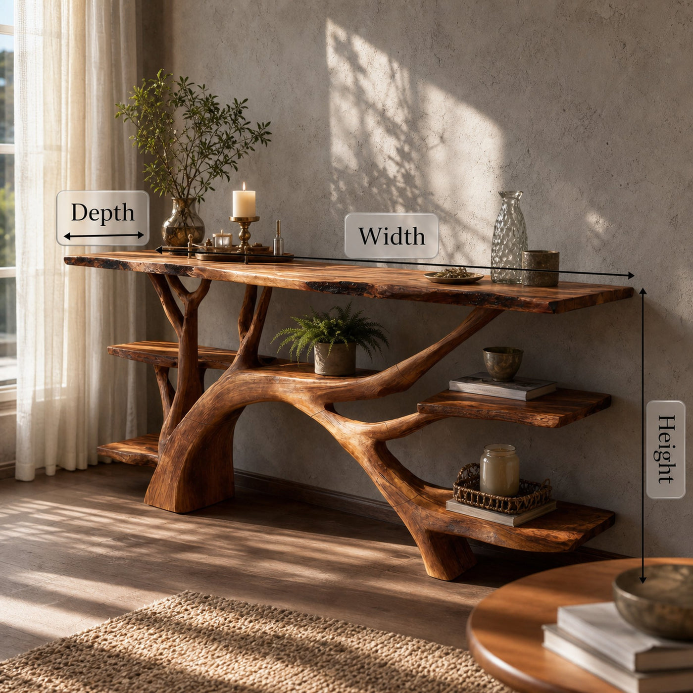 Mid Century Solid Wood Console Table For Modern Home Furniture Decor - product view 6