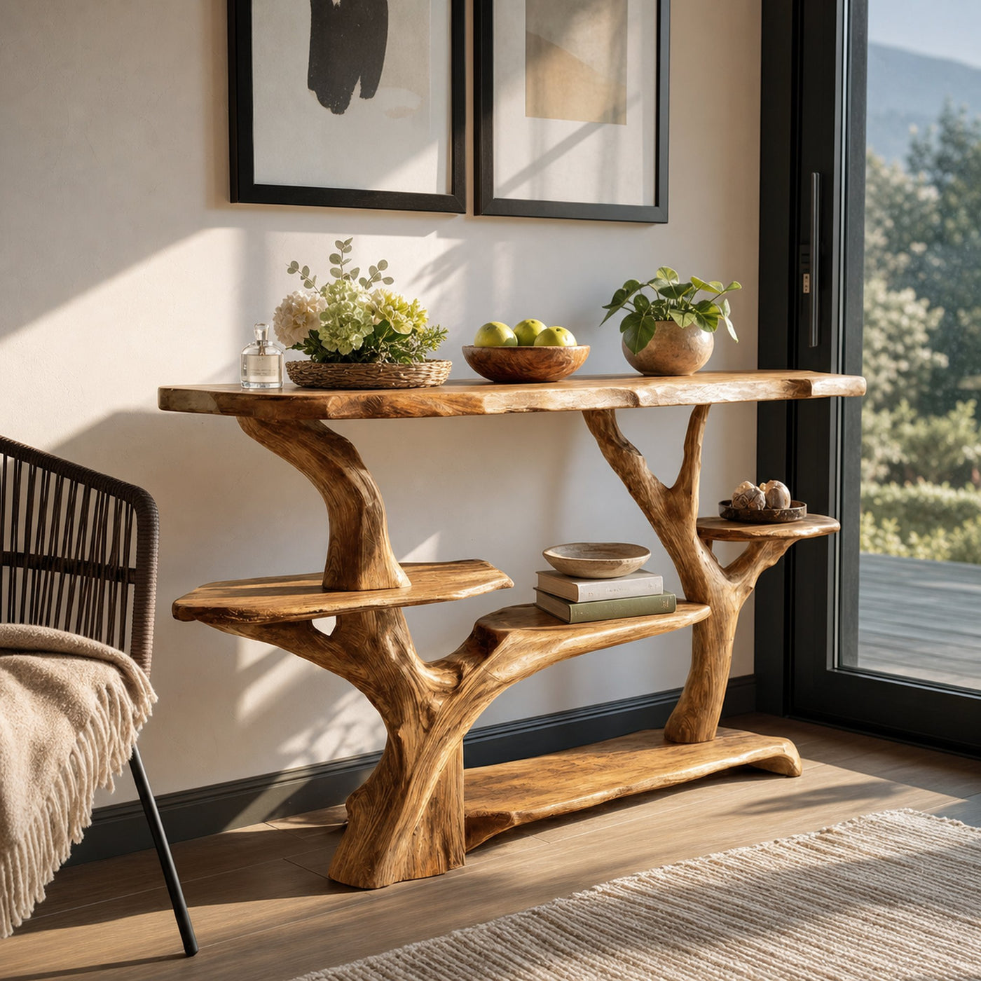 Mid Century Solid Wood Console Table For Stylish Entryway Design - product view 5