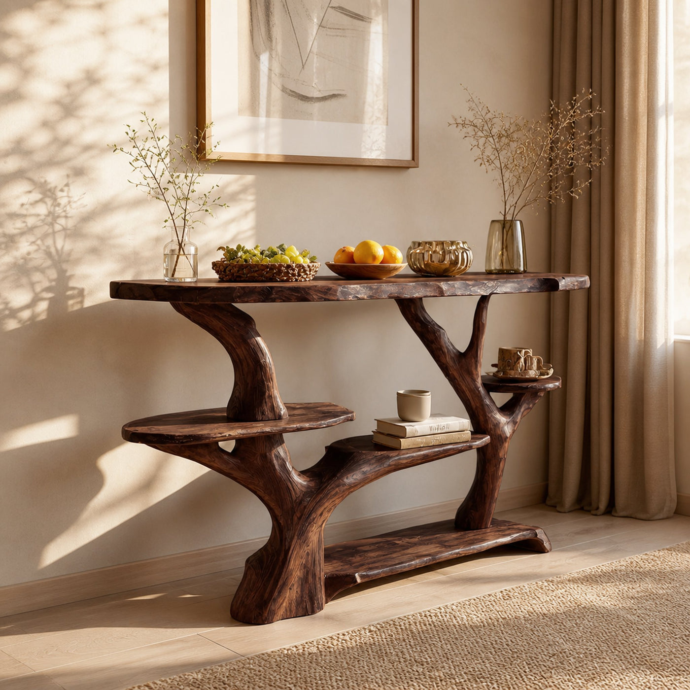 Mid Century Solid Wood Console Table For Stylish Entryway Design - product view 7