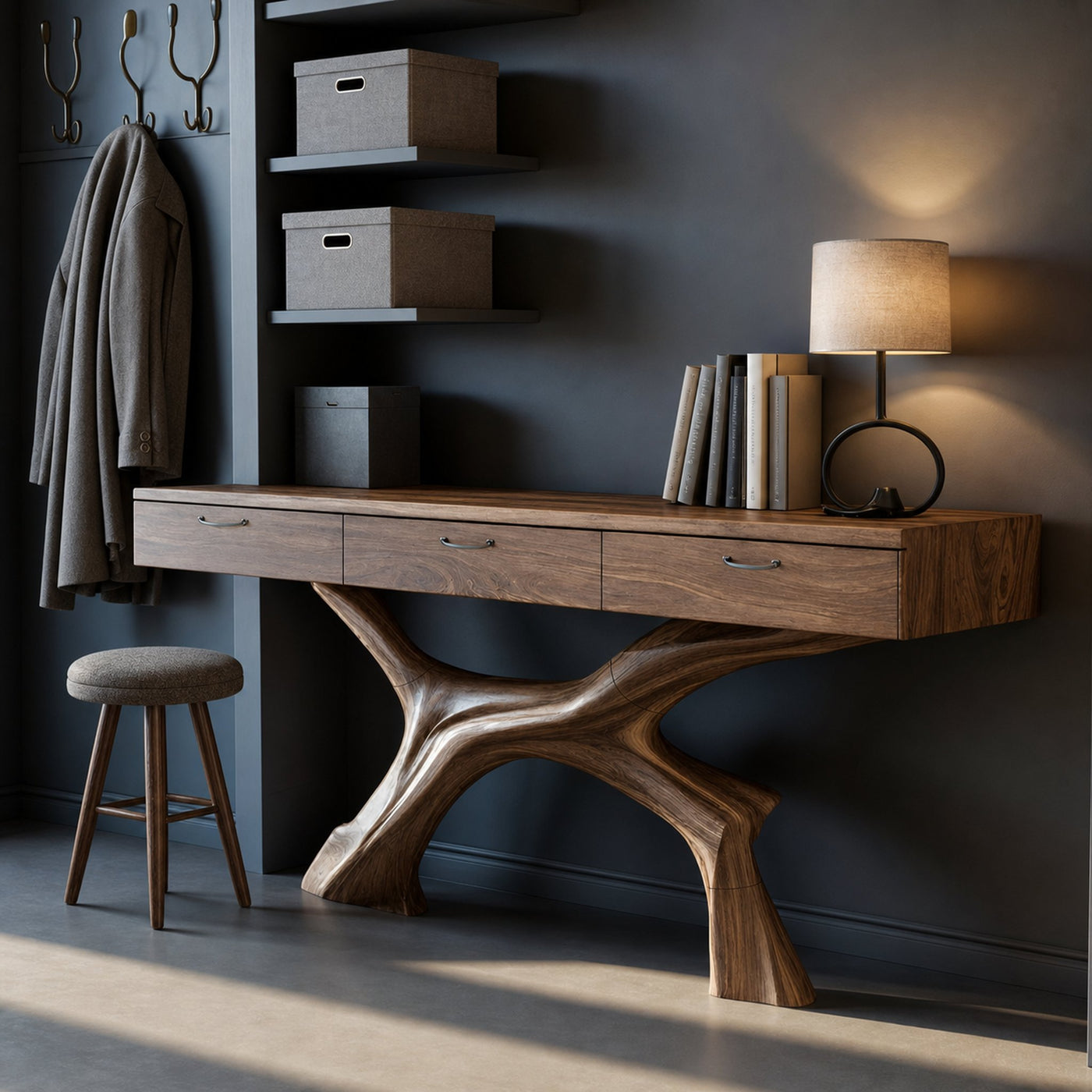 Mid Century Solid Wood Dressing Table For Modern Bedroom - product view 6