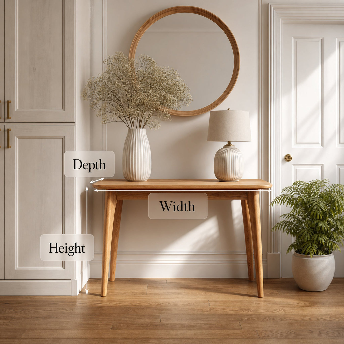 Mid Century Storage Console Table Hallway And Entryway - product view 6