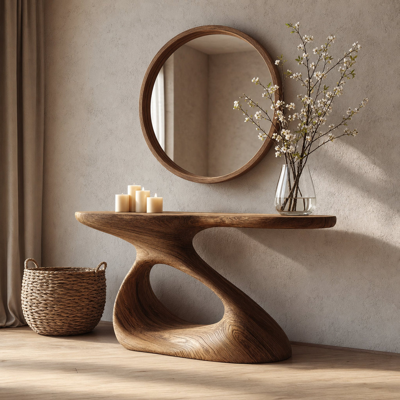 Mid Century Unique Console Table Hallway Or Living Room
