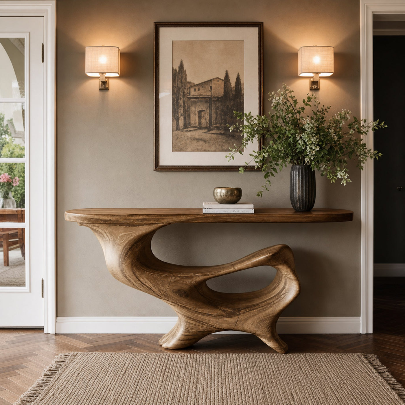 Mid Century Wooden Console Table For Living Room - product view 5