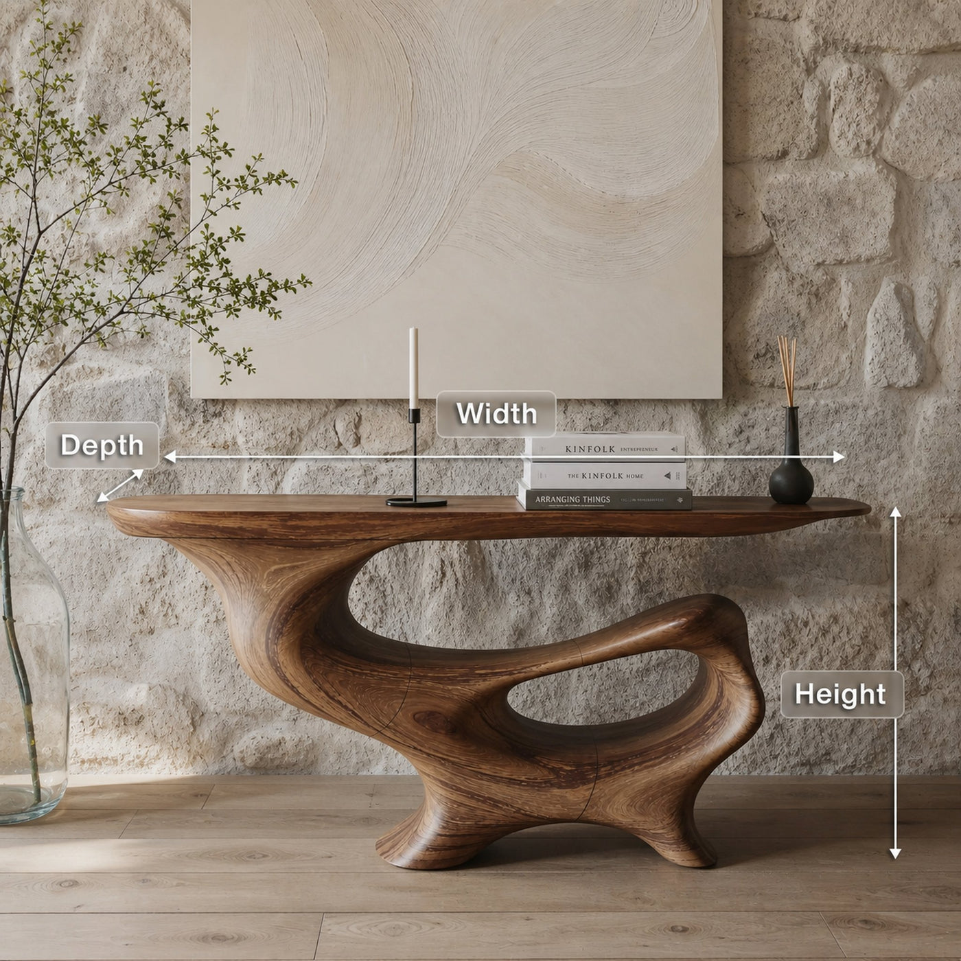 Mid Century Wooden Console Table For Living Room - product view 8
