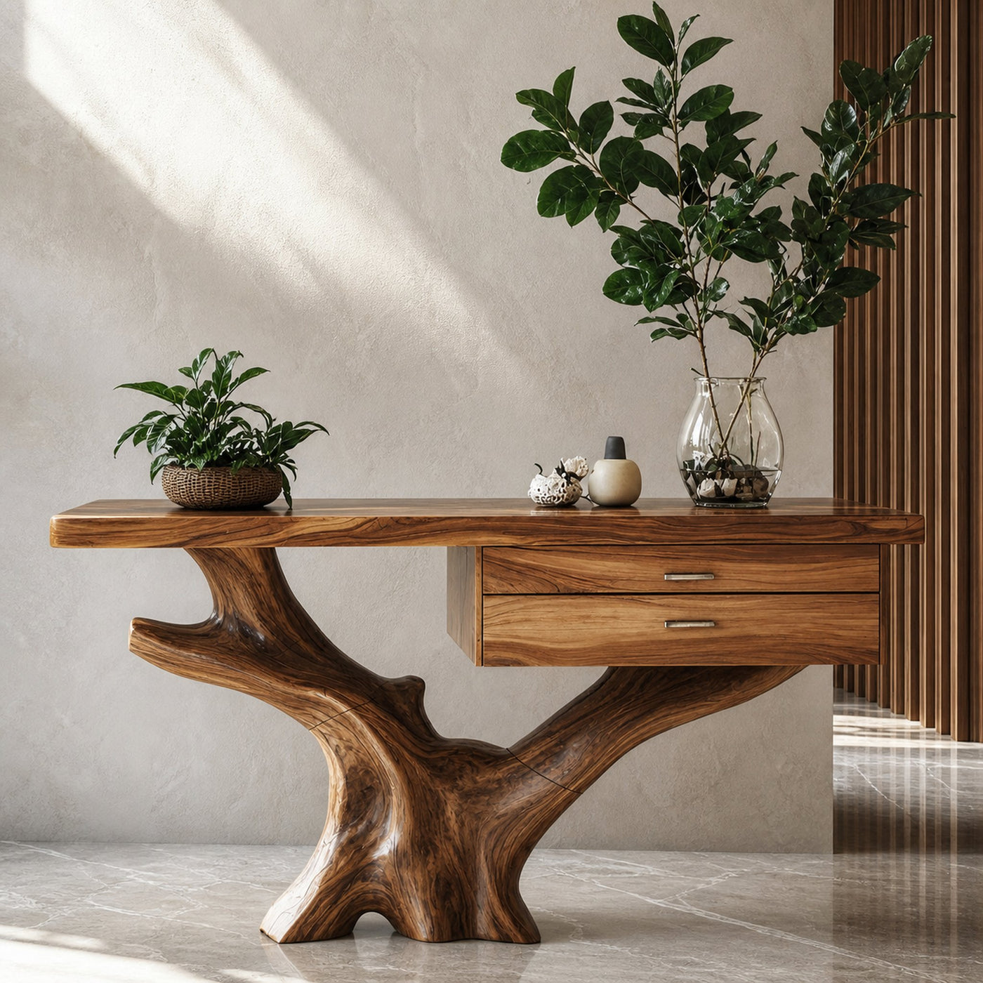 Mid Century Wooden Console Table For Living Room Modern Decor - product view 4