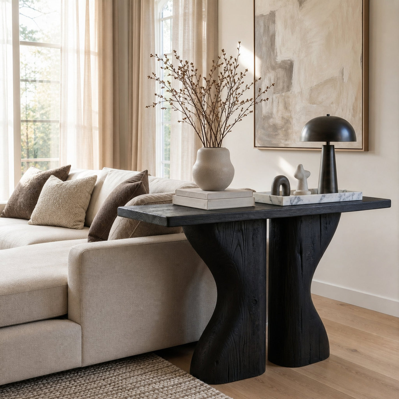 Midcentury Console Table Living Room - product view 4