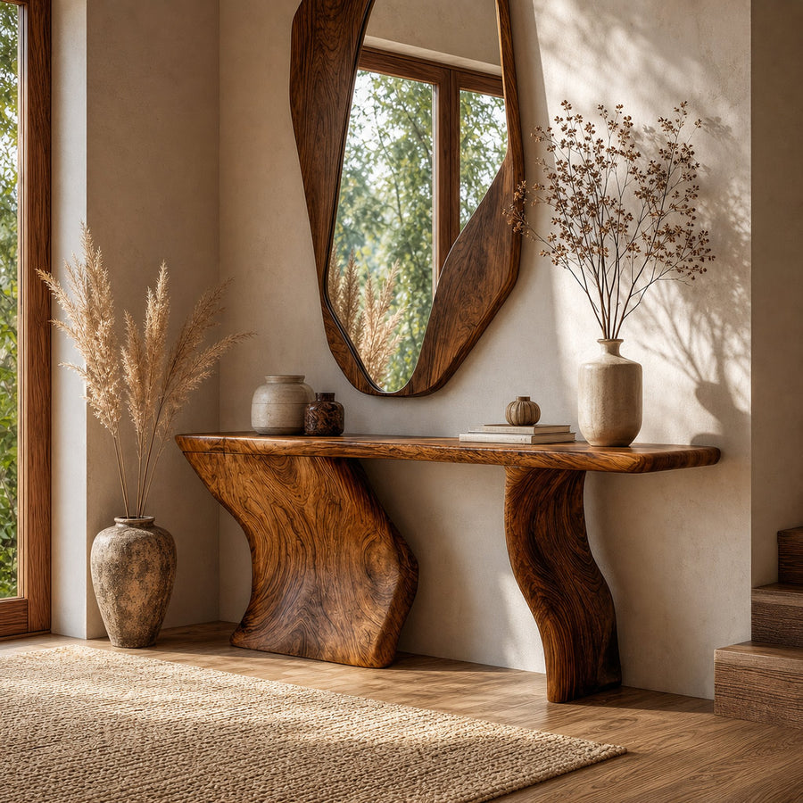 Minimal Accent Console Table For Living Room And Entryway