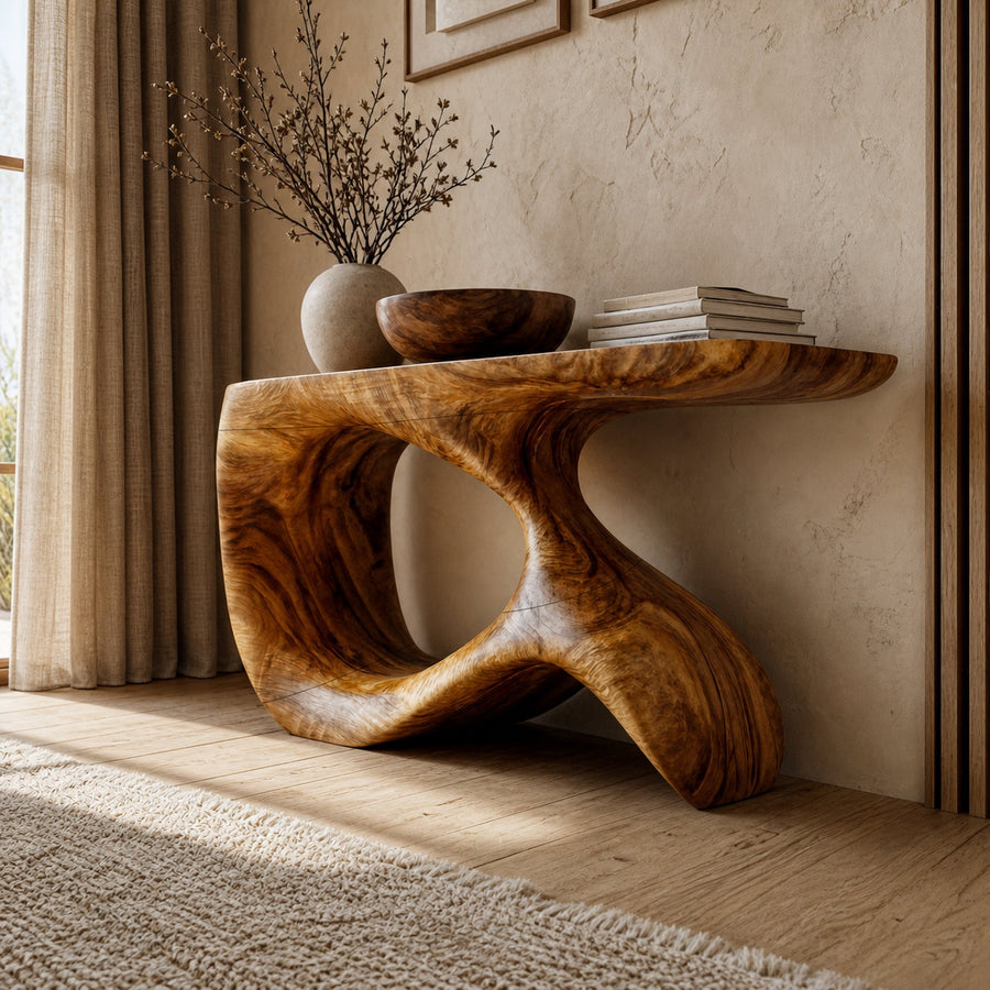 Minimal Modern Console Table For Entryway And Foyer