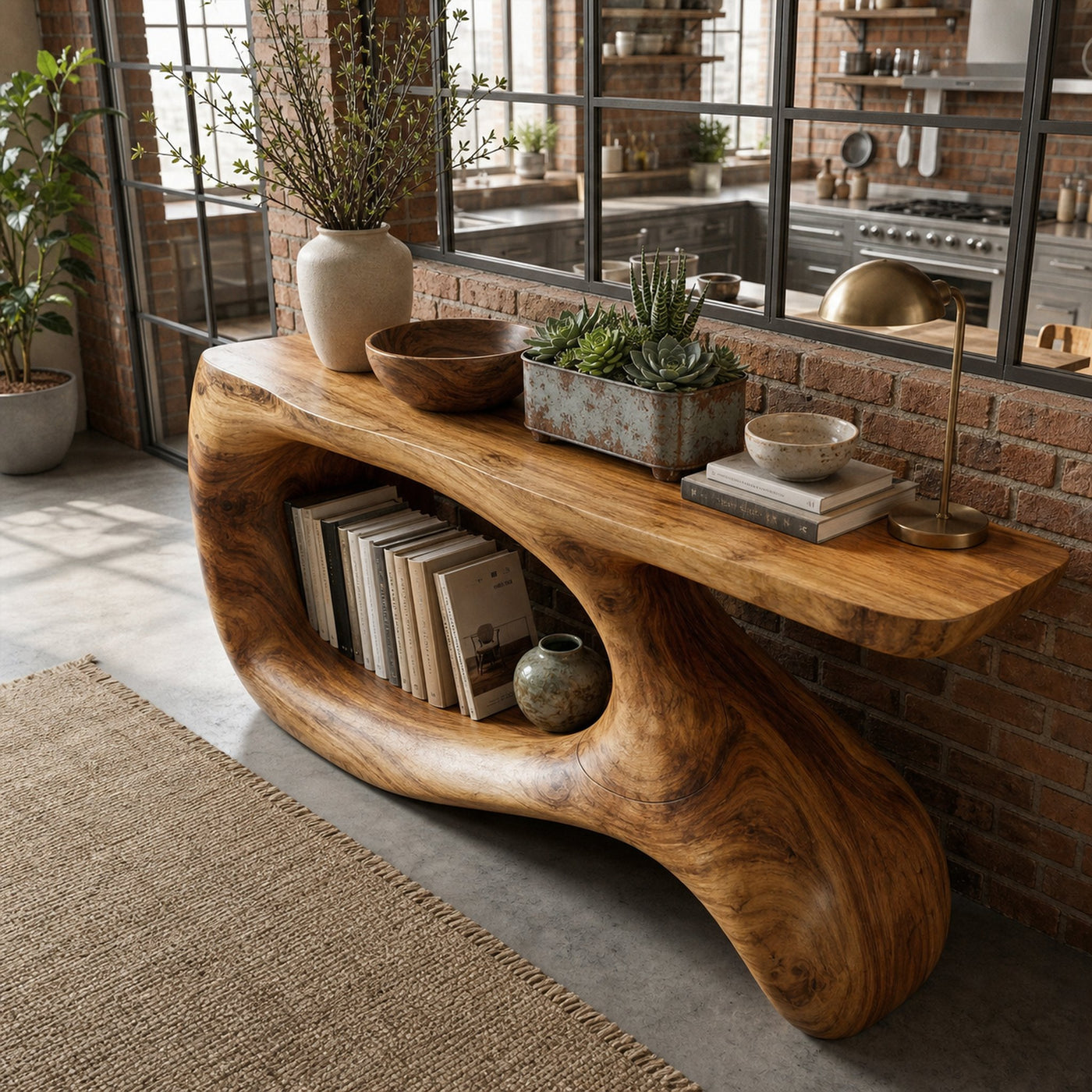 Minimal Modern Console Table For Entryway And Foyer - product view 2
