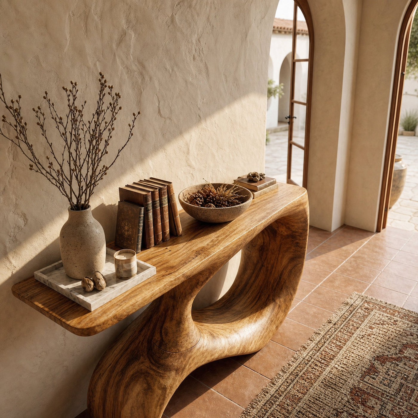 Minimal Modern Console Table For Entryway And Foyer - product view 3