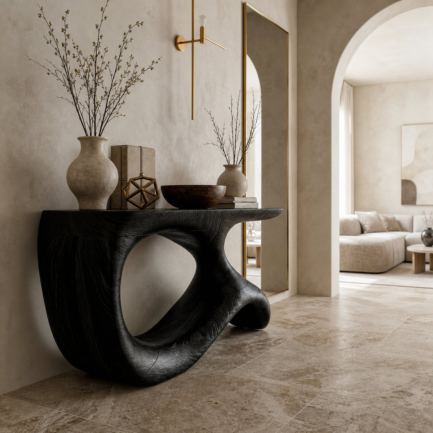 Minimal Modern Console Table For Entryway And Foyer - product view 4