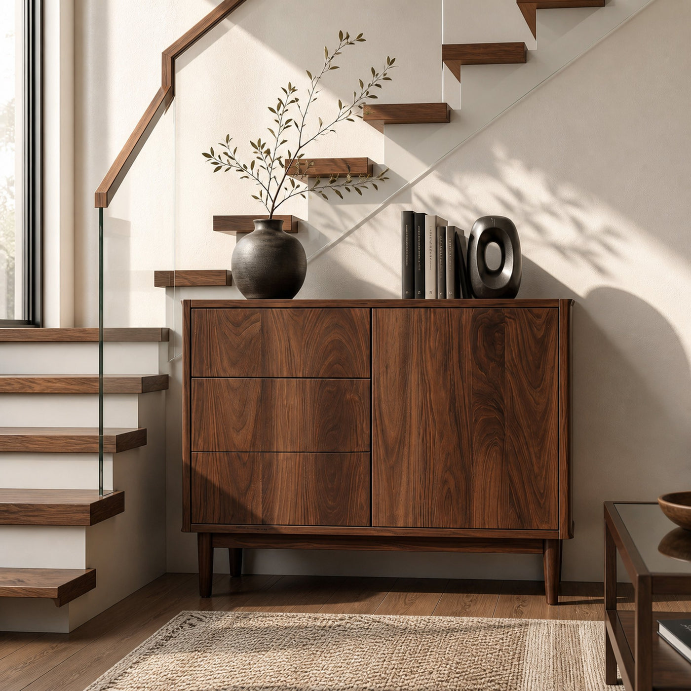 Minimalist Console Table With Multiple Compartments For Living Room - product view 7