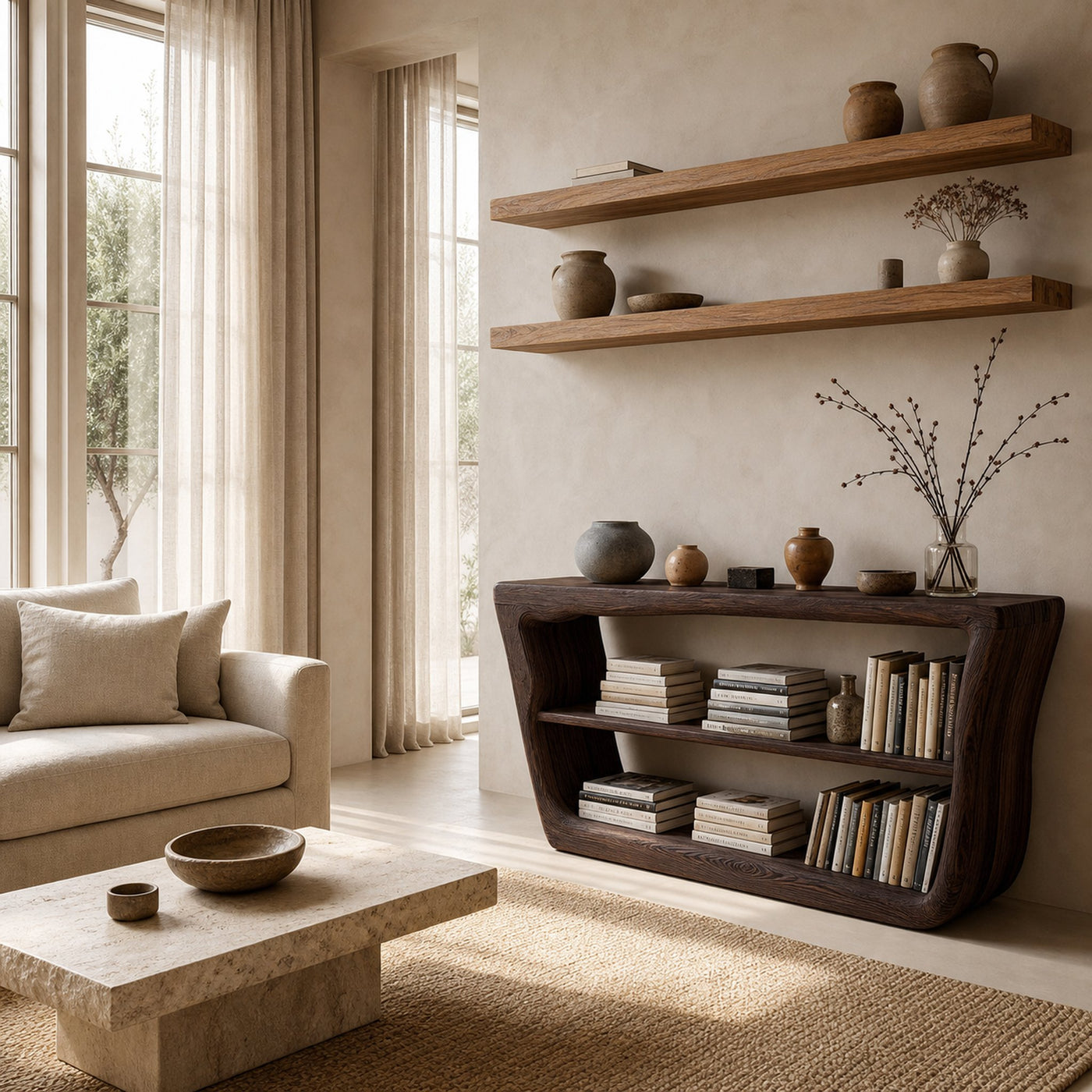 Minimalist Wooden Console Table For Living Room Storage - product view 6