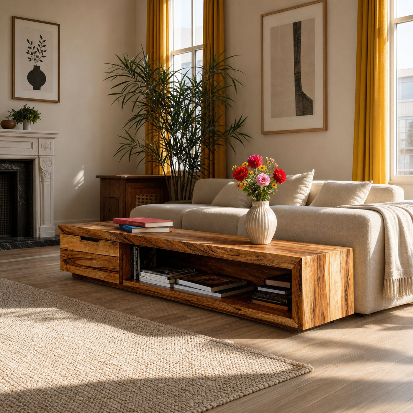 Modern Console Table Long For Home Decor