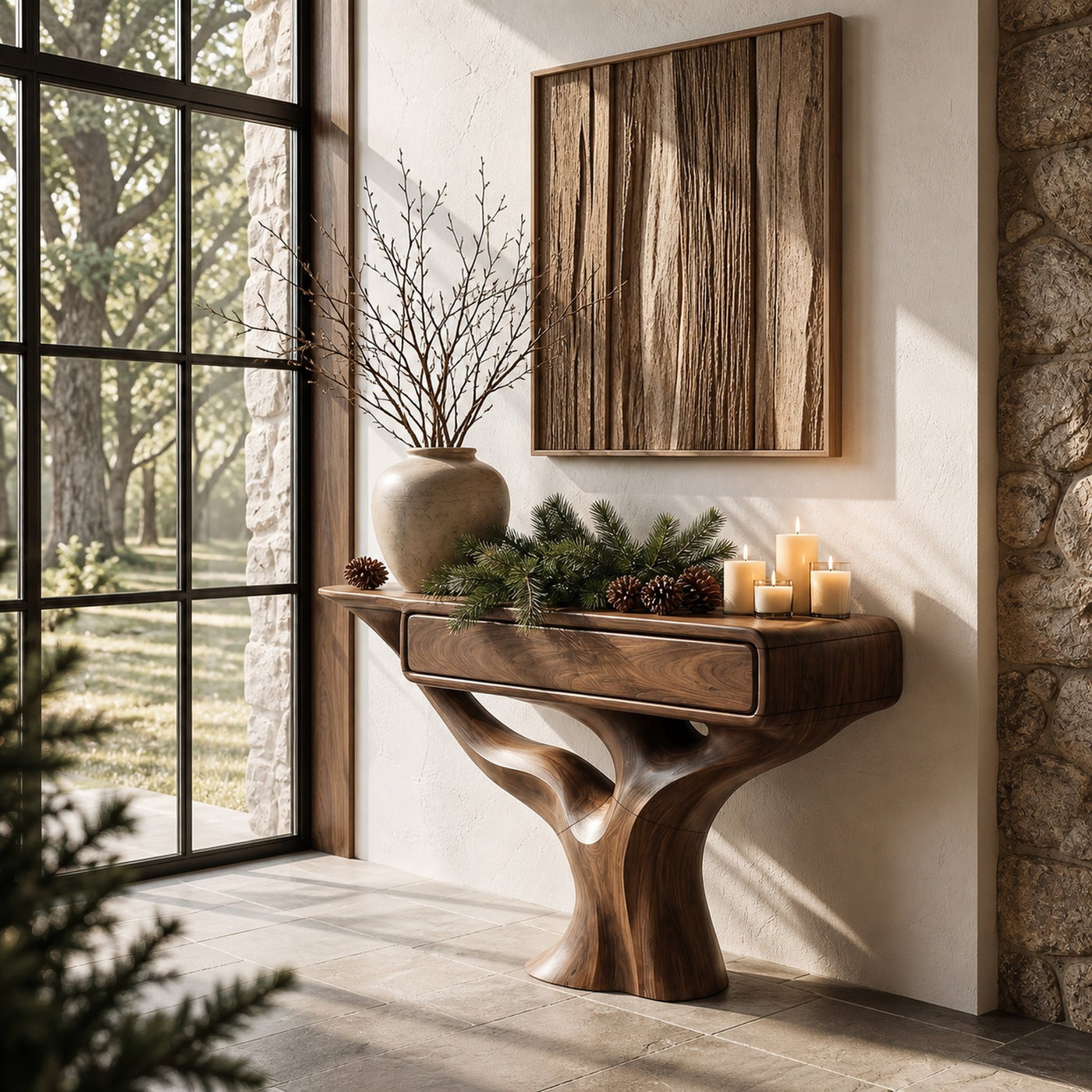 Modern Console Table With Storage Cabinet For Living Room - product view 7