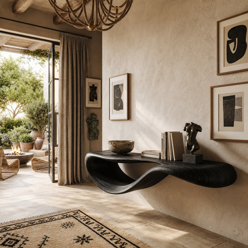 Driftform Lagoon Solid Wood Wall-Mounted Table