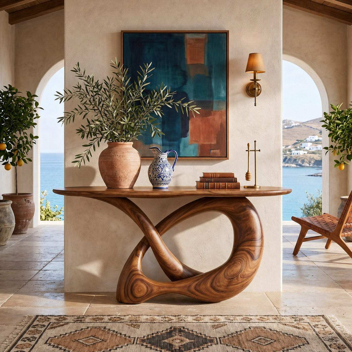 Modern Infinity Console Table Designer Interior