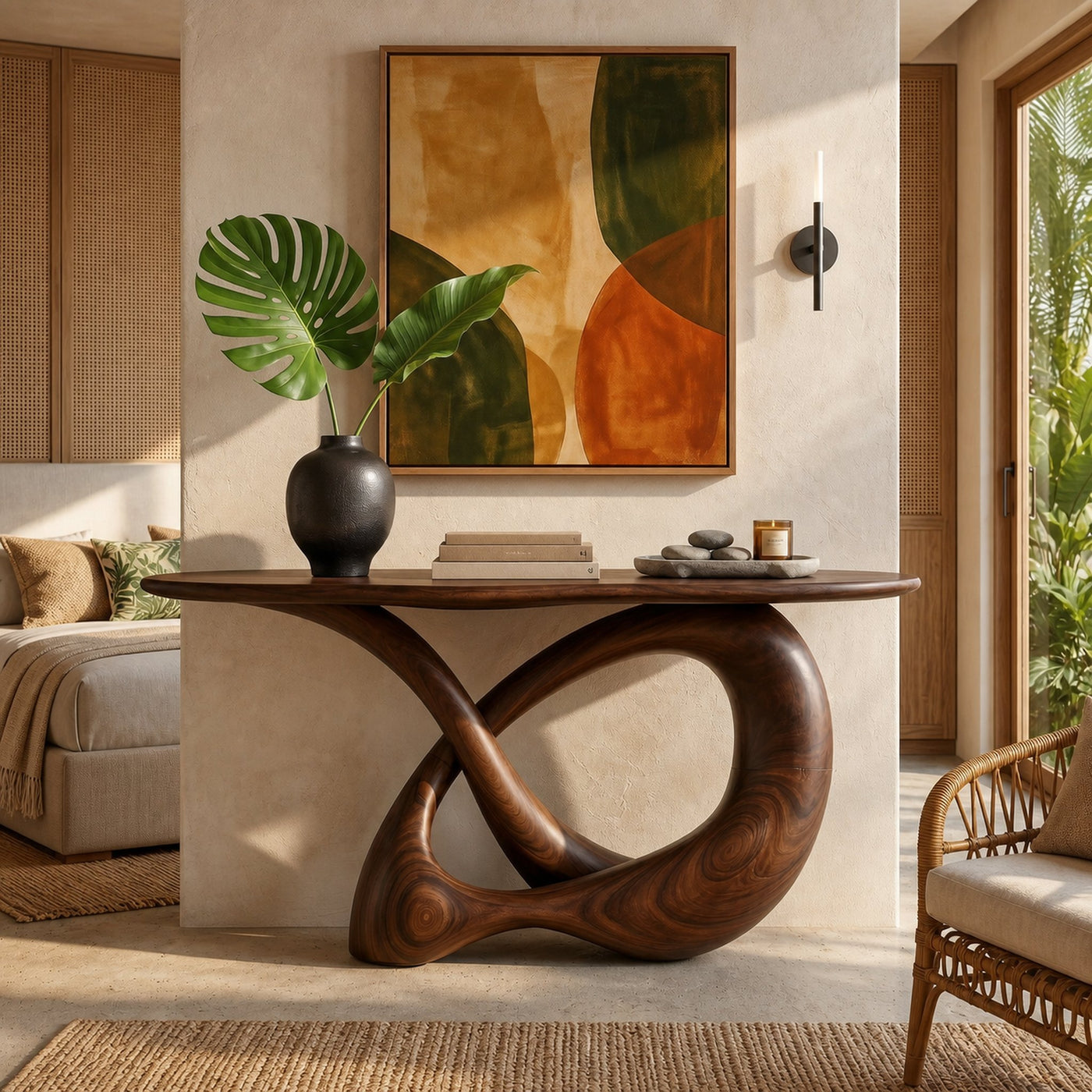 Modern Infinity Console Table Designer Interior - product view 7
