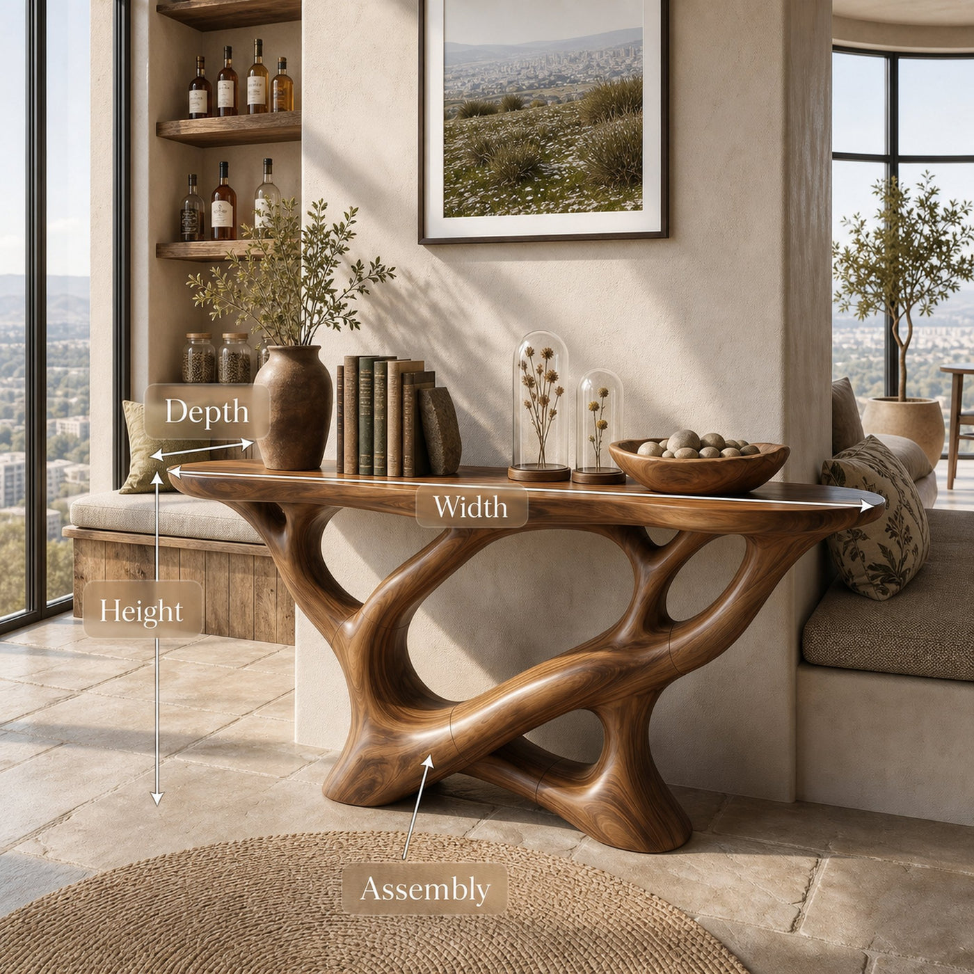 Modern Infinity Console Table Luxury Residence - product view 8