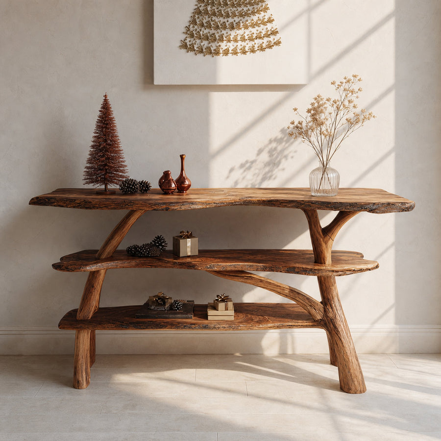 Modern Live Edge Entryway Table For Xmas Furniture Seasonal Living Room