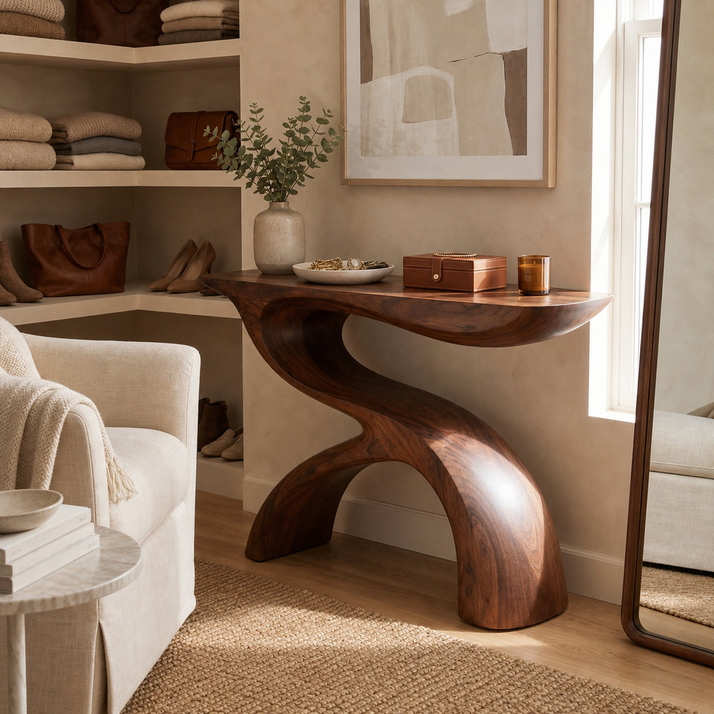 Modern Organic Display Table For Contemporary Living Space - product view 3