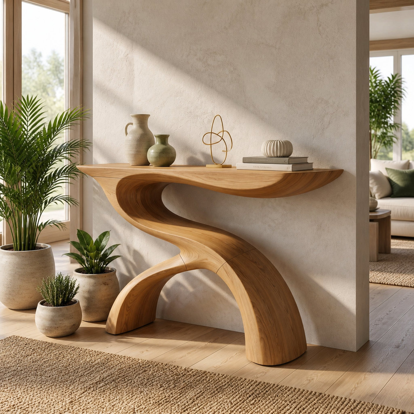 Modern Organic Display Table For Contemporary Living Space - product view 5