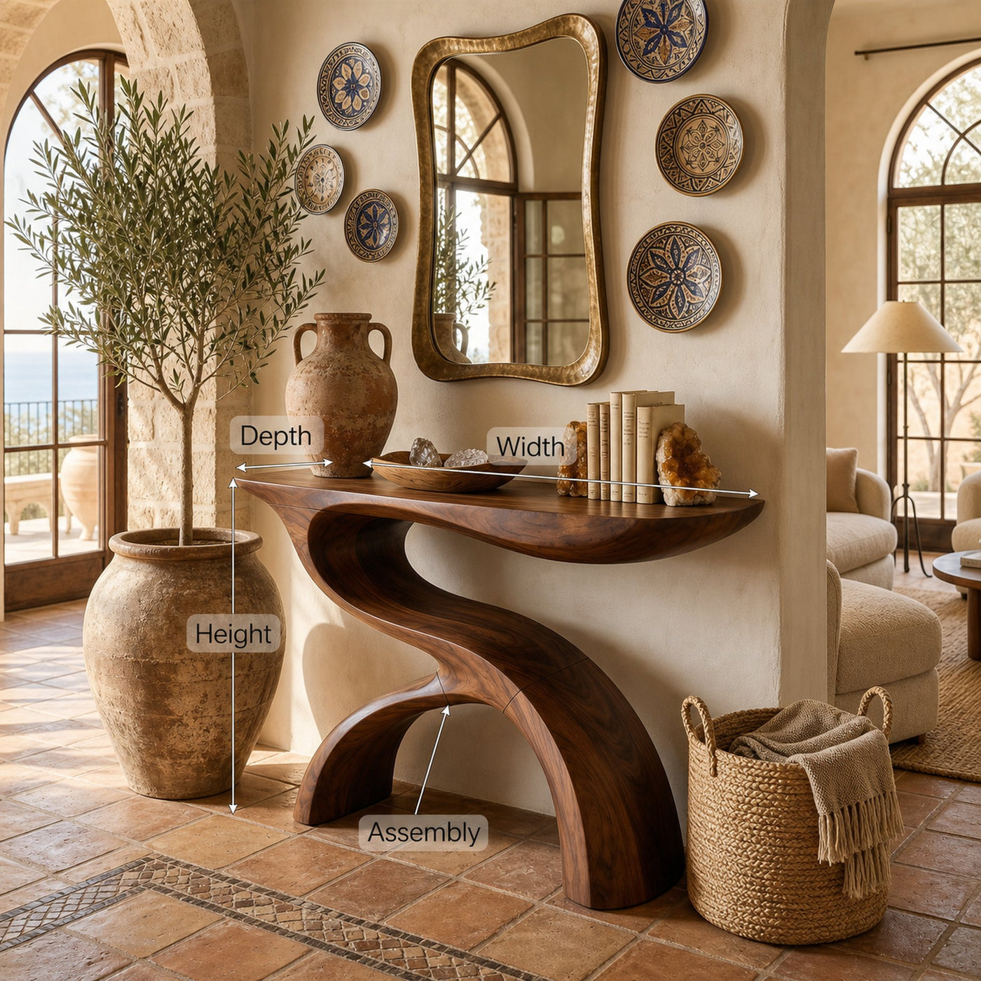 Modern Organic Display Table For Contemporary Living Space - product view 8