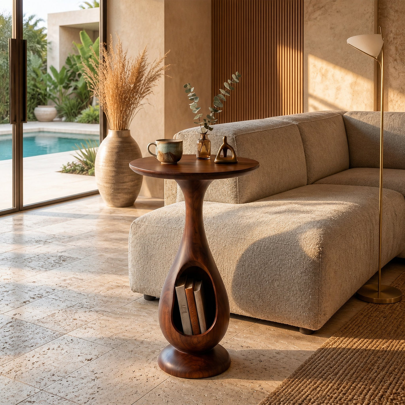 Modern Organic Side Table For Lounge Interior Space - product view 6