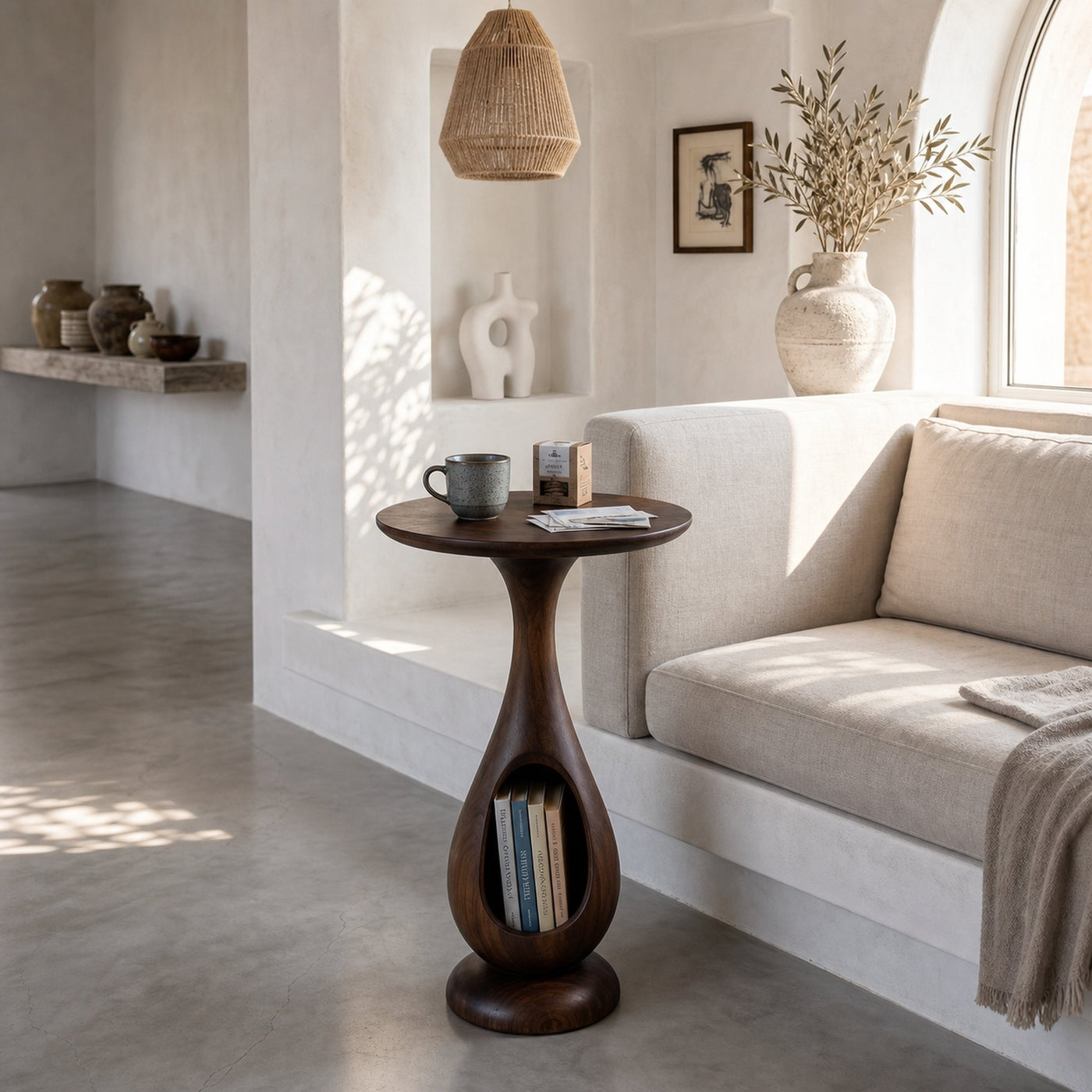 Modern Organic Side Table For Lounge Interior Space - product view 7