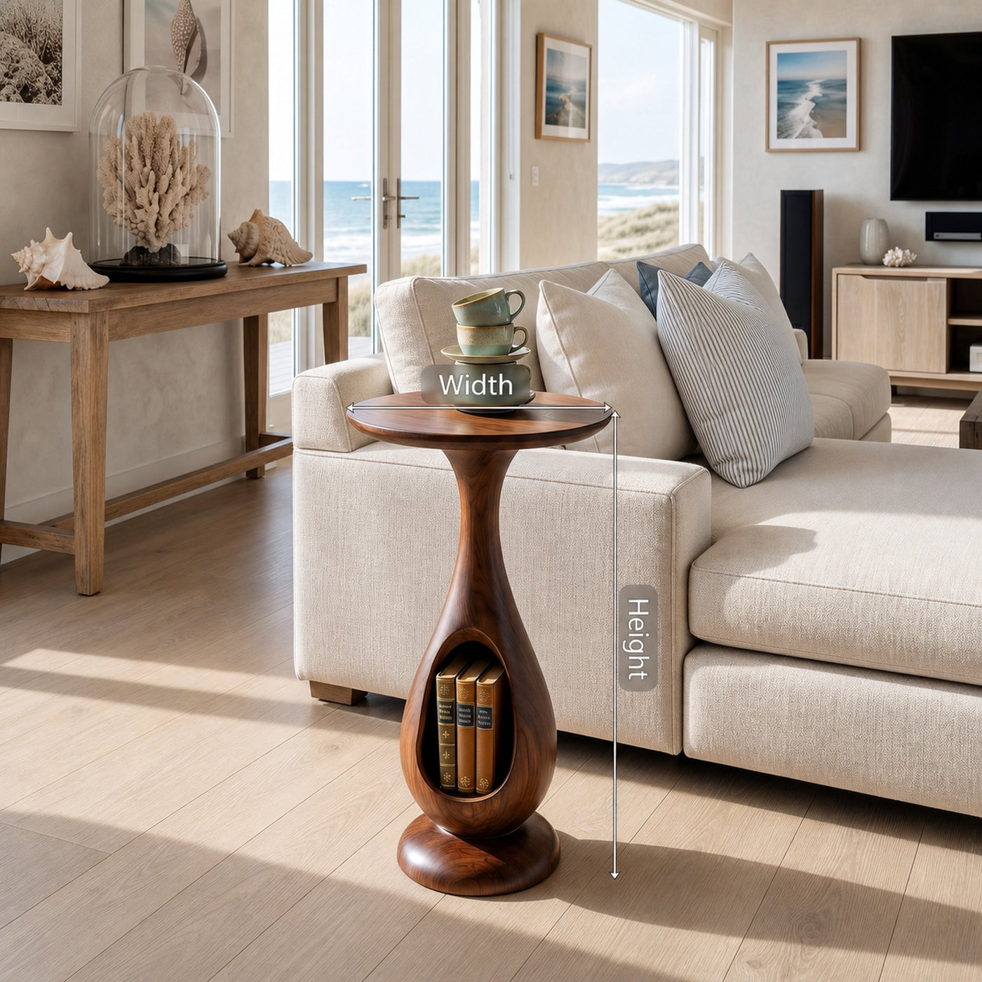 Modern Organic Side Table For Lounge Interior Space - product view 8