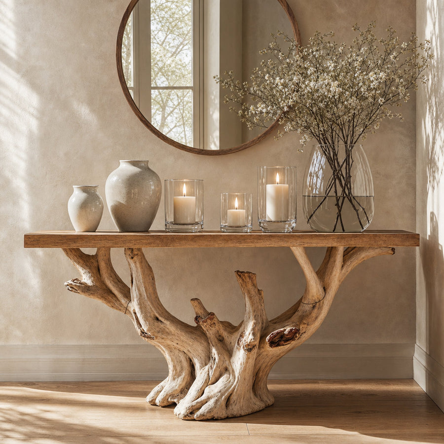 Modern Rustic Console Table Hallway Table