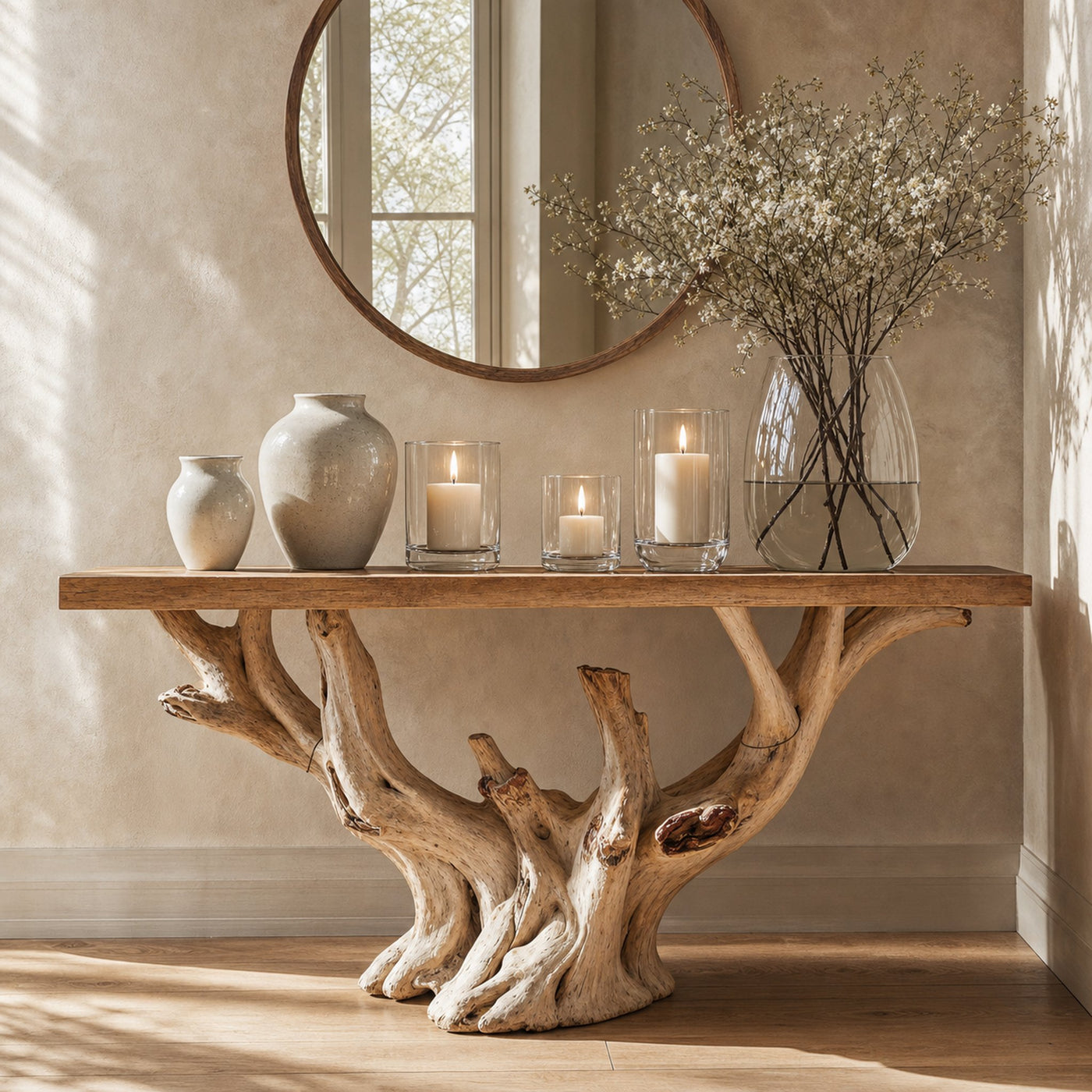Modern Rustic Console Table Hallway Table