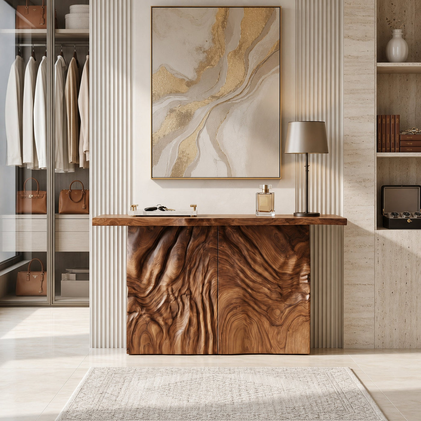 Modern Sculpted Base Display Table For Lounge Interior Space - product view 6