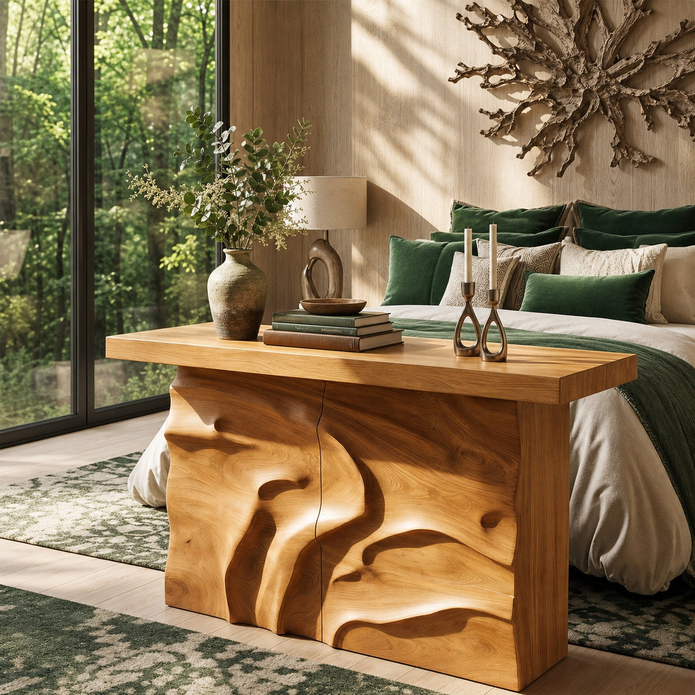 Modern Textured Edge Display Table For Contemporary Living Space - product view 5