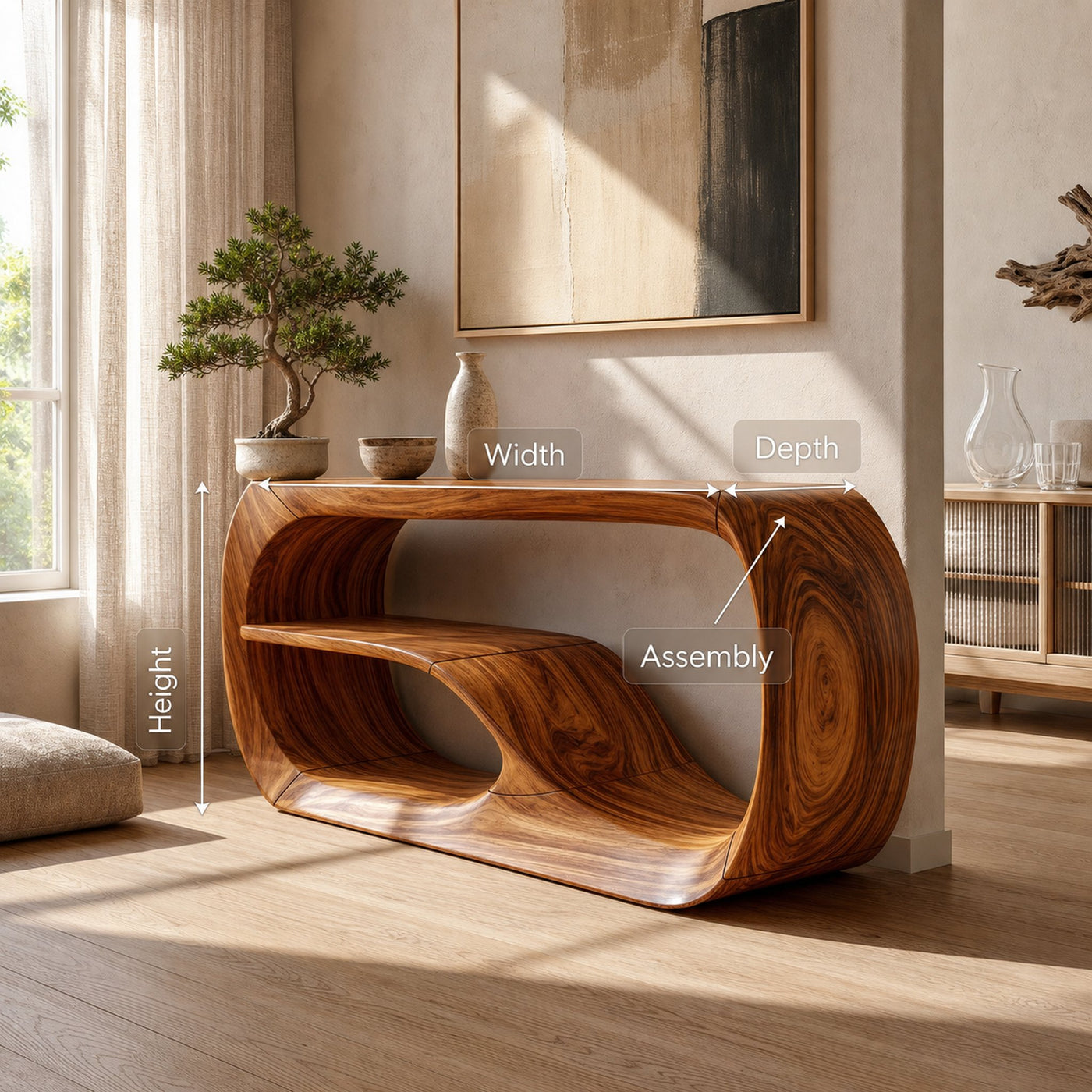 Modern Wooden Console Table For Entryway Furniture - product view 8